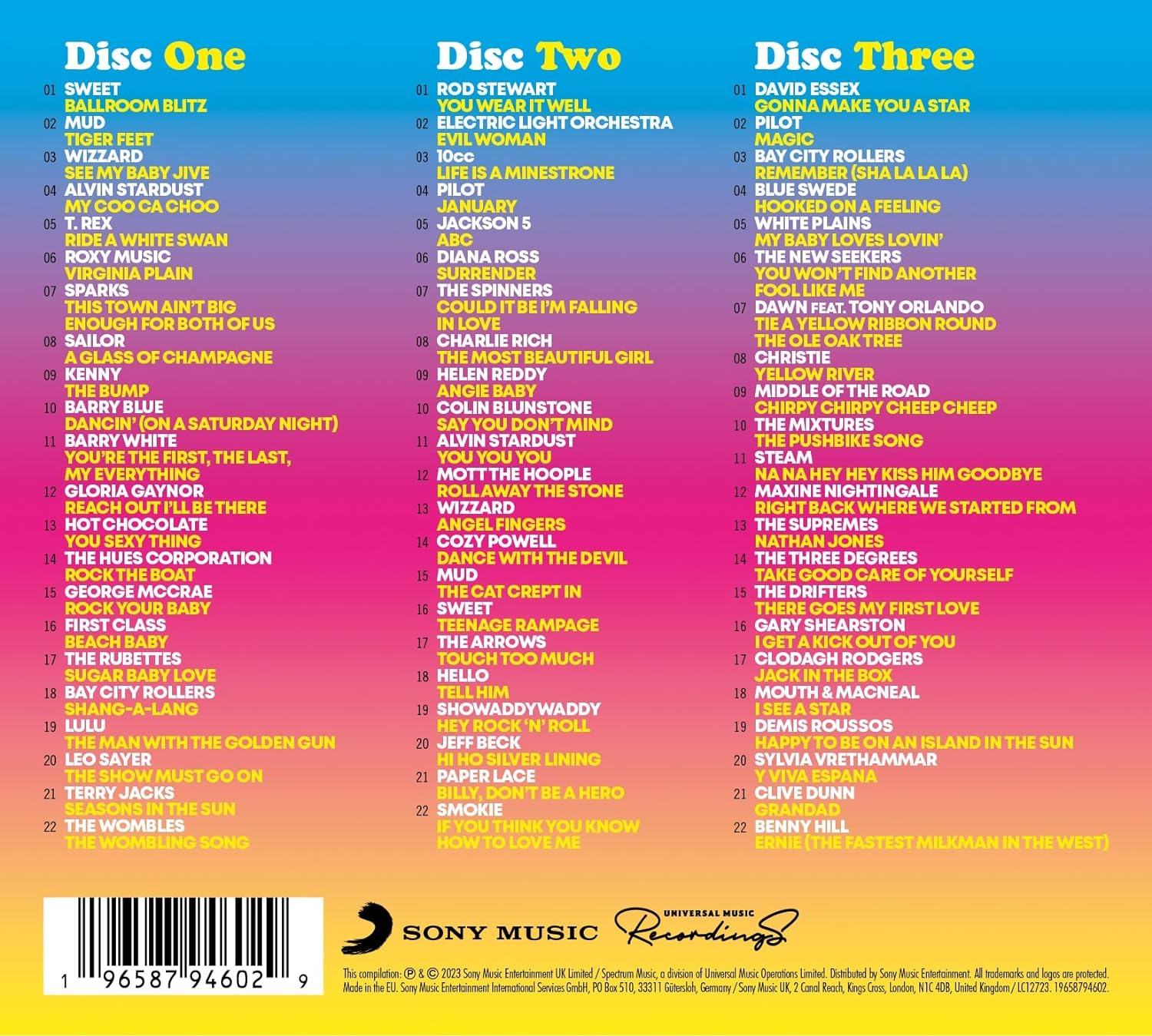 Image of Artwork for Various's The Hits Album - The 70s Pop Album: The Star Hits Collection (3CD)